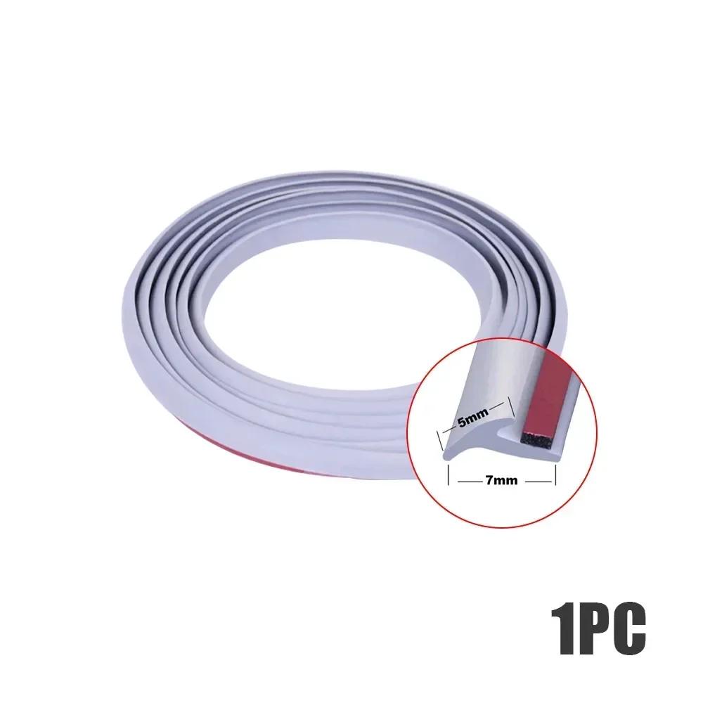 1Pc Auto Door T-Type Seal Sound Insulation Weatherstrip Rubber Sealing Strip Slanted Edge Sealant Strips Car Wash Accessories
