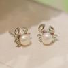 Pearl Crab Stud Earrings - European & American Fashion Jewelry