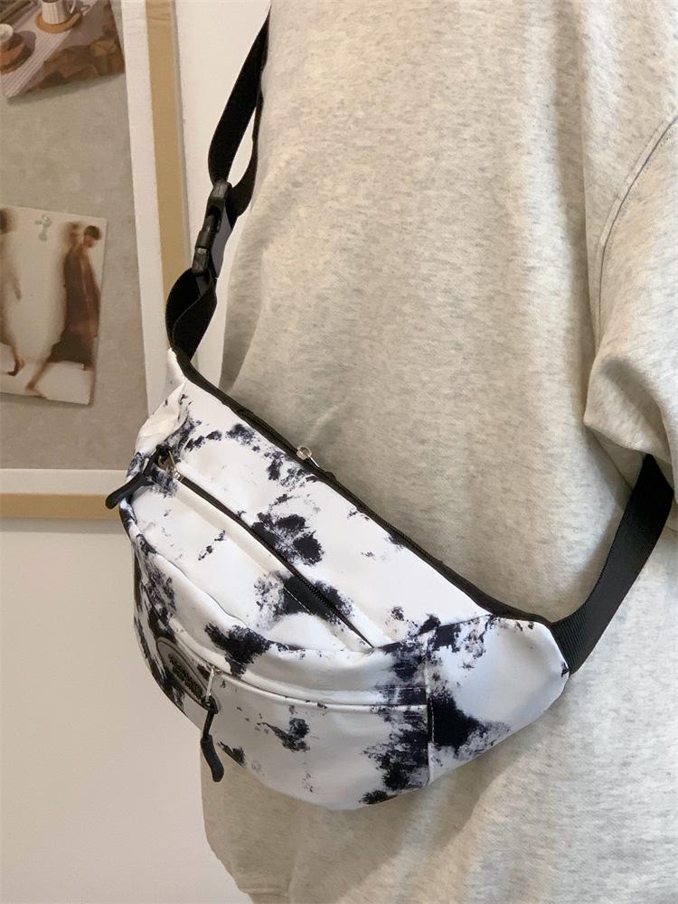 Women's Tie-Dye One-Shoulder Bag: Trendy, Versatile, Summer Waist & Cycling Bag