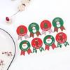 80pcs/Set Christmas Label Paper Sticker Package Sealing Stickers for Cookie Candy Nuts Package Xmas Tree Snowman Gift