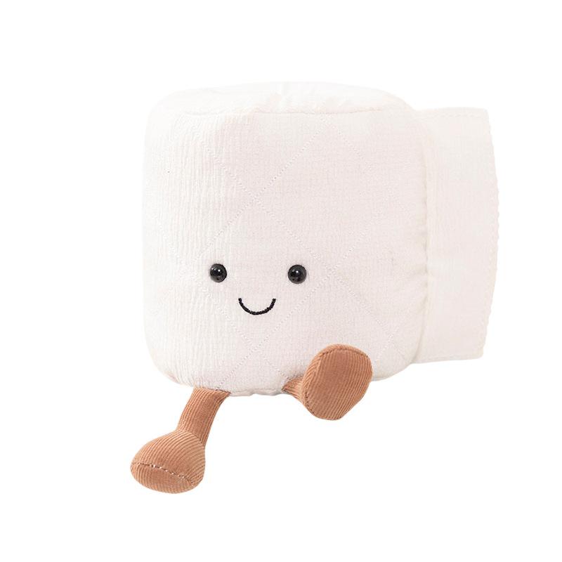 Minimalistische JC-Style-Toilettenpapier-Plüschpuppe – Niedliches Deko-Spielzeug für Zuhause