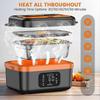Cordless Electric Lunch Box,Rechargeable Self-Heating Food Warmer with 16000mAh Battery,for Work/Travel/Car/Office EU