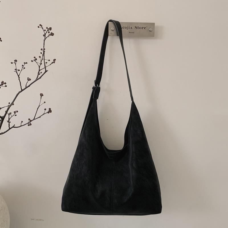 New Lazy Wind High-value Big Bag Women's Commuter Shoulder Bucket Bag Crossbody Child and Mother Bag