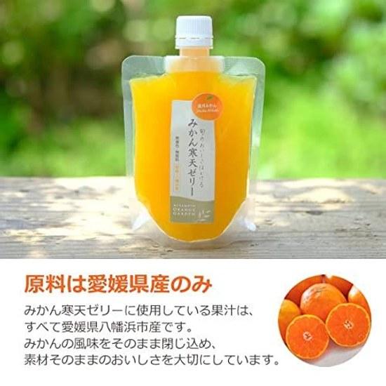 Miyamoto Orange Garden Jelly Mandarin Ehime Produce Agar 100g Pouch Assorted No Coloring Fragrance Domestic Household Use Fruit Jule Chemical (3
