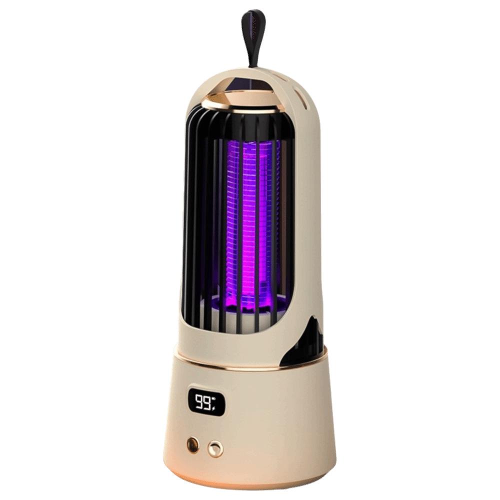 Electric Shock Bug Killer UV Trap Mosquito Trap Light Mosquito Zapper Lamp Indoor Use бежевый