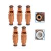 5Pcs Fuel Injectors 9186340 For Volvo XC70 2003 -2007 XC90 2003-2006 S80 2000-05