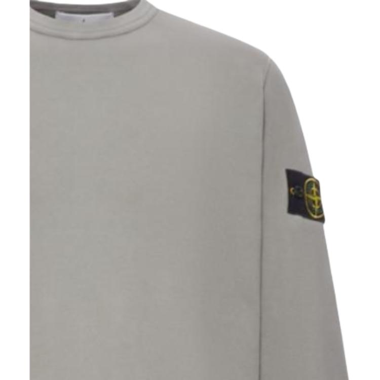 STONE ISLAND Felpa girocollo manica lunga da uomo Grigio K2S156100028S0A20-V006B