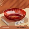 BAILOCK Striped Plastic Fruit Plate