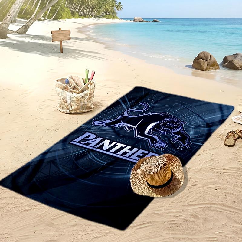 Penrith Panthers Druck Strandtuch Weich Tragbar Schnell?Trockenes Handtuch für Pool Sommerurlaub Outdoor Sport