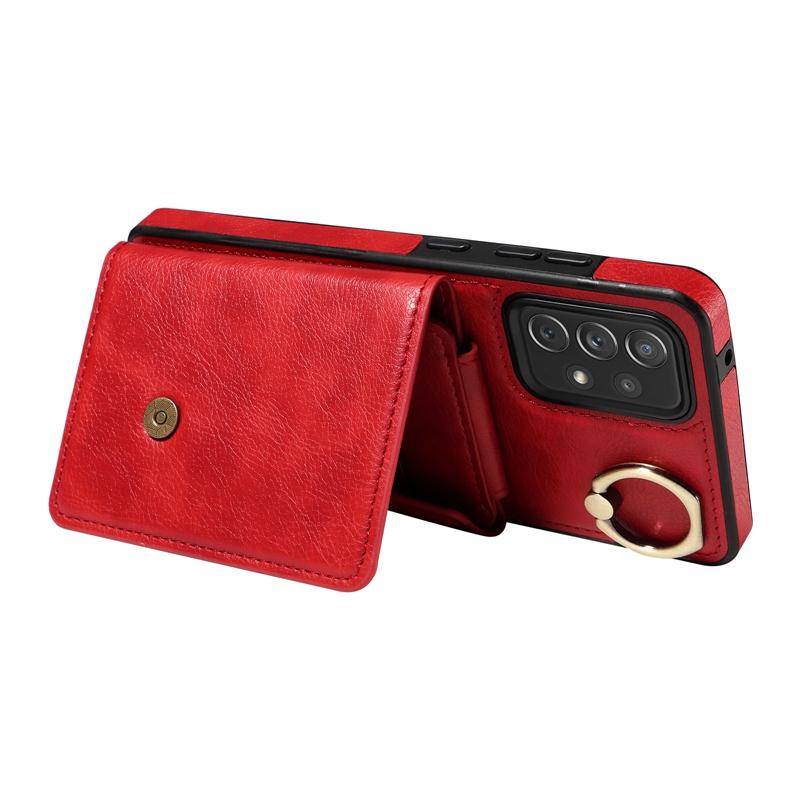 Luxury Flip Wallet Leather Case for Samsung Galaxy A12 A13 A14 A15 A22 A32 A52 A72 Phone Cover with Ring Holder