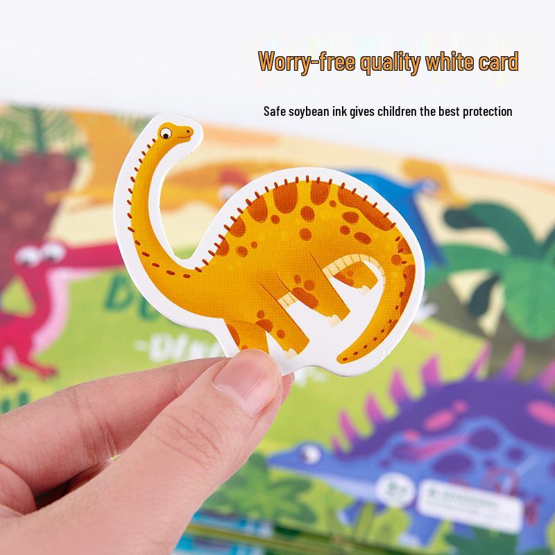 Children's Handmade Animal Cognition Quiet Book: Early Education & Sticker Learning Toy