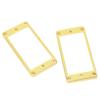2Pcs Electric Guitar Pickup Frame Metal Bridge Neck Humbucker Pickup Cover for LP Gold