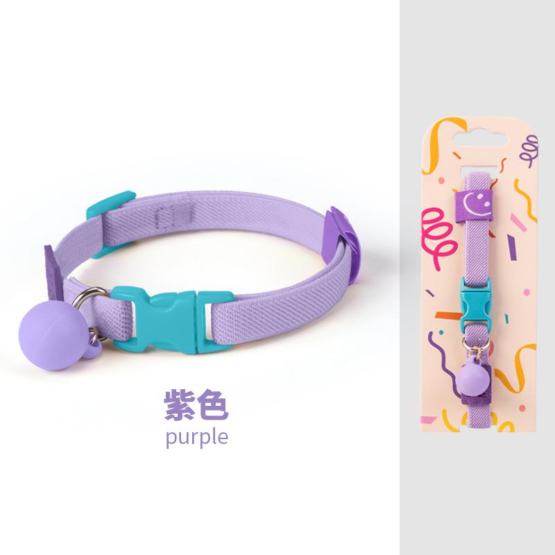 Reflective Cat Collar Adjustable Soft Pet Neckla Summer Fashion Acssory with Breakaway Clasp for Indoor Outdoor Cats