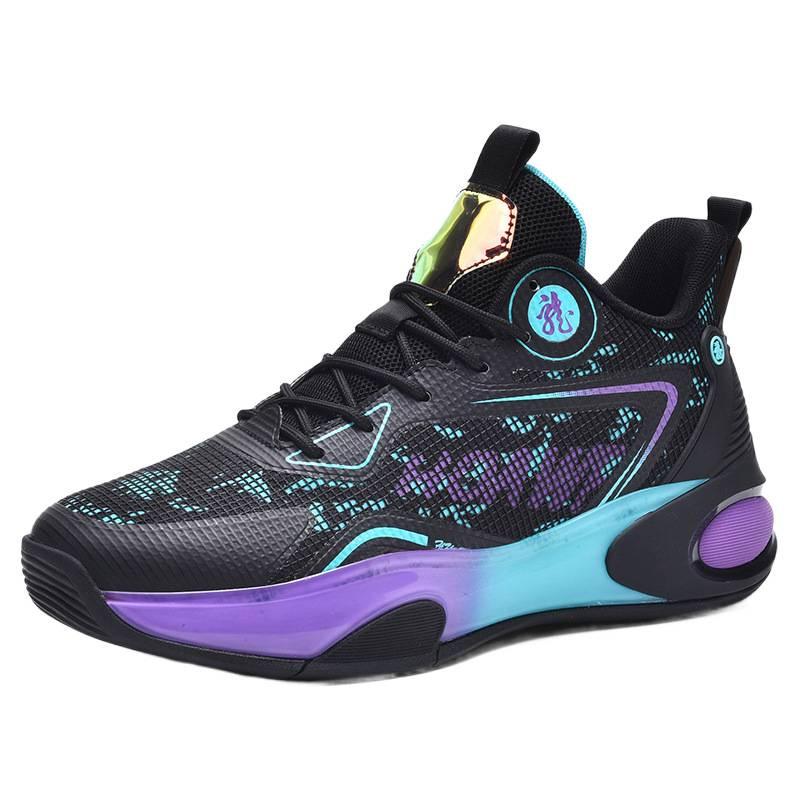 Men's and women's same low-top non-slip, wear-resistant, shock-absorbing and rebound basketball shoes, outdoor cement floor actual combat fashionable