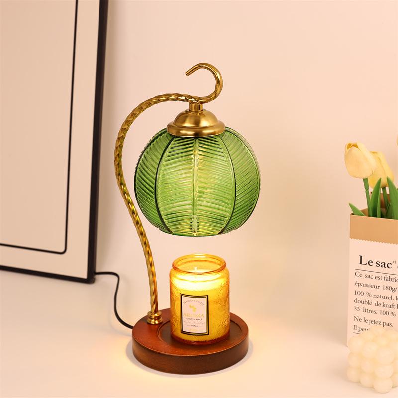 Vintage Wax Melter Lamp Flameless Candle Warmer with Timer Dimmable Aroma Lamp for Bedroom Relaxing Gift Home Decor