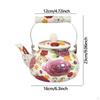 Enamel Tea Kettle 2.5L Teapot Beverage Jug Heat Resistant Water Pitche Thickened for
