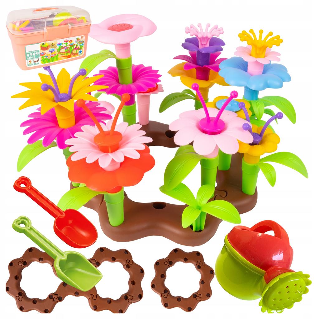 [PACZB] Construction Blocks Flowers Garden Watering Can 95 pcs Z3066