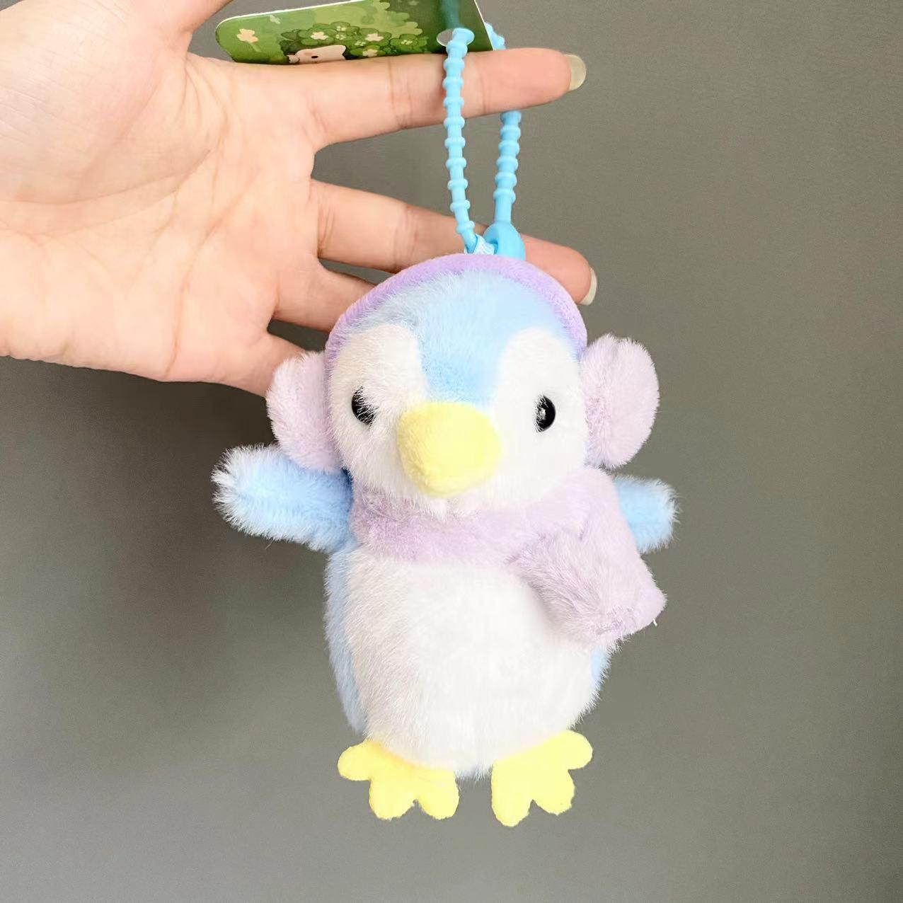 

Очаровательный брелок-подвеска для наушников в виде пингвина и плюшевый брелок-подвеска для рюкзака 12cm синий