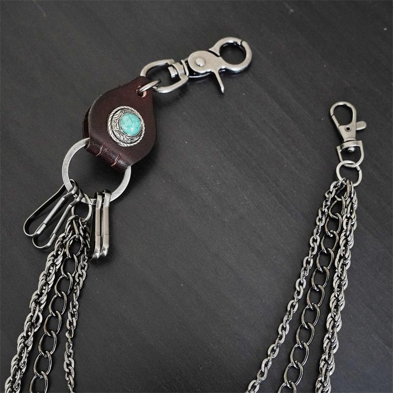 Retro Trouser Chain, Multi-layer Metal Waist Chain, Punk Hip-hop Chain.