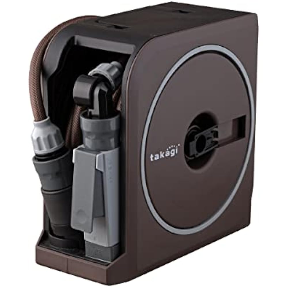 Takagi (Takagi) hose hose reel NANO NEXT 10m (BR) brown stylish RM1110BR