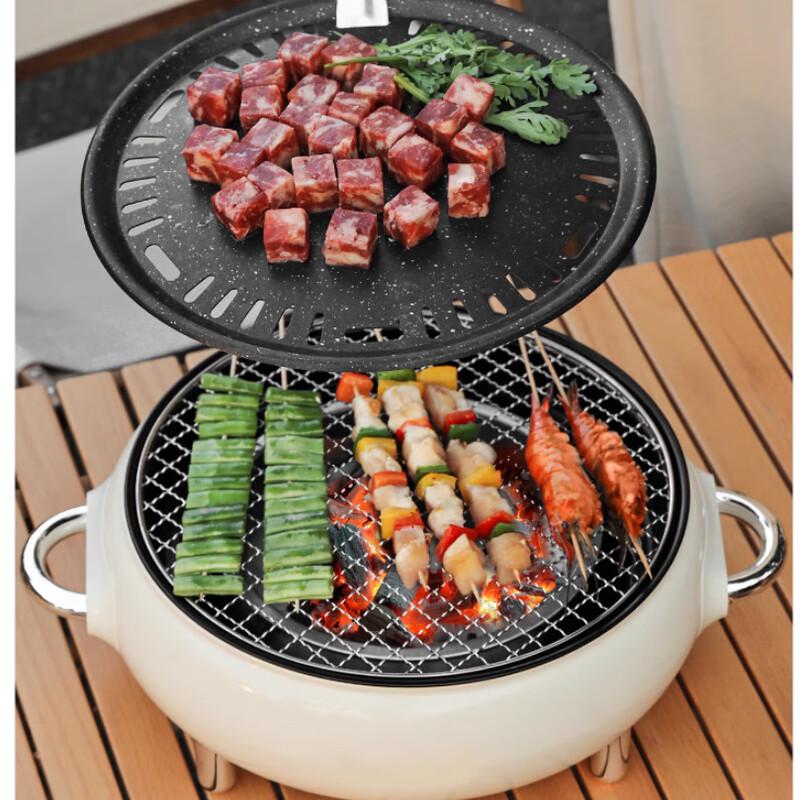 HJS036 Outdoor Smokeless Charcoal BBQ & Tea Stove