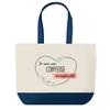 Tote Bag - PLANETEE - Irreplaceable Dresser - Blue Background - Cotton 40x45 Cm - Large Size
