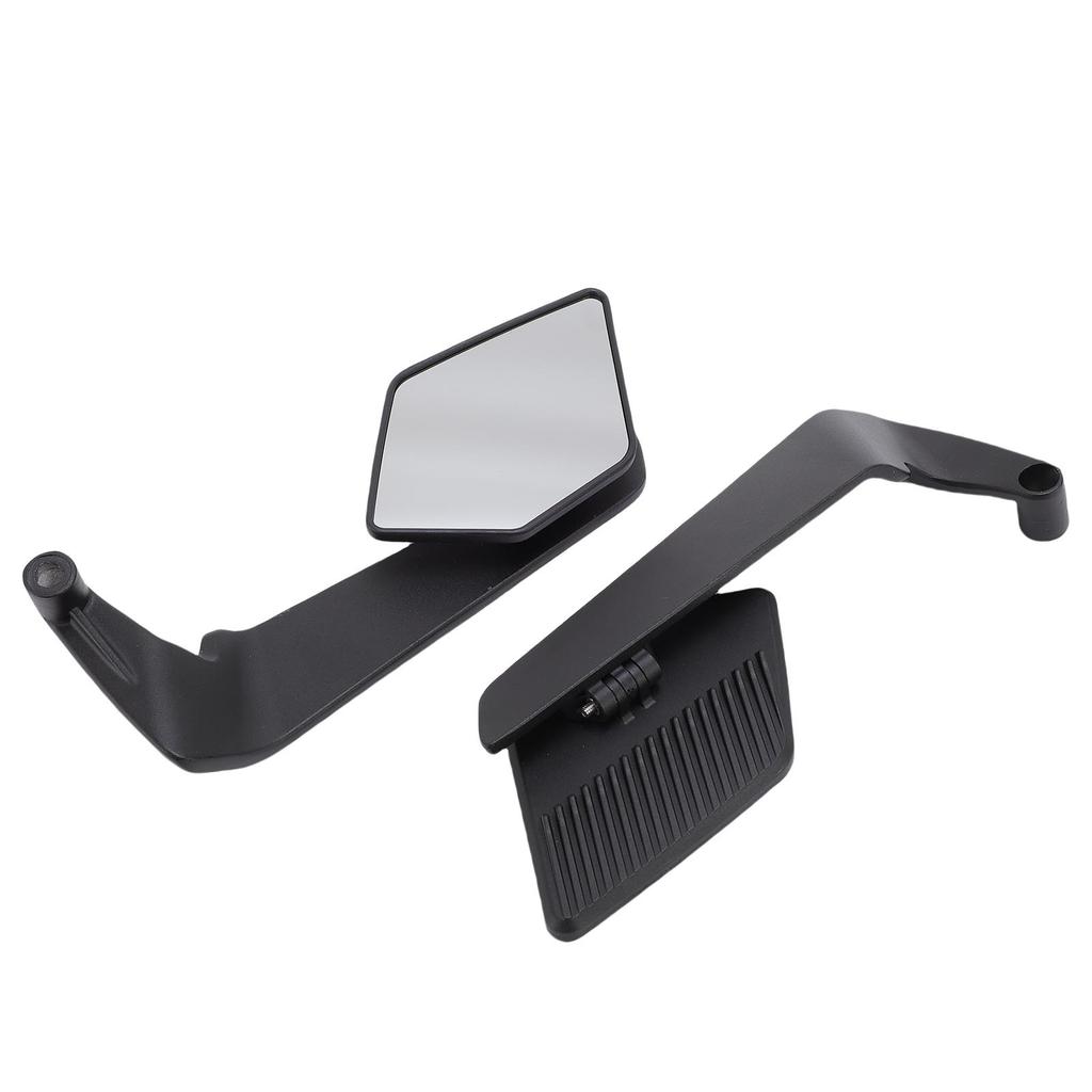 Motorcycle Wind Wing Side Rearview Mirrors Aluminium Alloy Adjustable 360 Degrees  Rotating Rear View Mirrors
