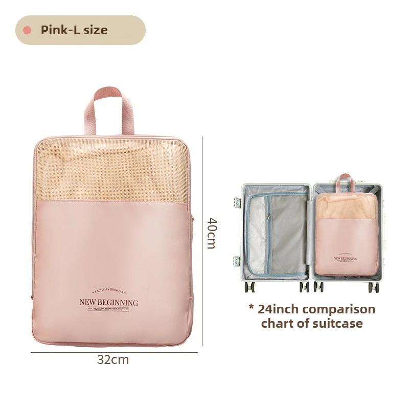 Durable Waterproof Nylon Travel Compression Packing Cubes:Suitcase Clothes & Underwear Organizer for Vacation Storage Essentials