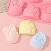 Easter Bunny Egg Shaped Silicone Mold Diy Cake Cookies Mold Chocolate Candy Baking Tool For Easter Birthday Party Decoration