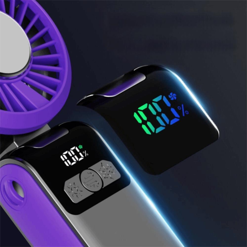 Lightweight Construction Handheld Fan Flexible Folding Design Desktop Fan  Travel Use