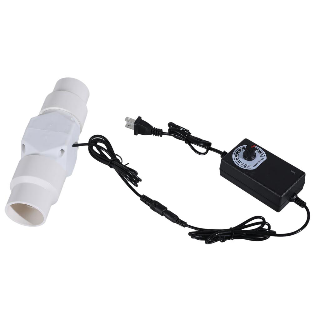 Vysoce účinný 20/25/32/40/46mm potrubní ventilátor s kovovými lopatkami pro ventilaci kuchyně a odvod kouře