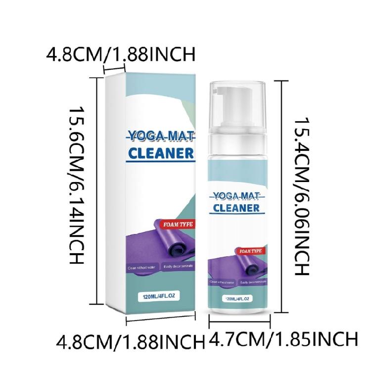Efficient Quick Drying Foaming Cleaner For Yoga Mats 120ml Dirt And Sweat Removal Odor Control Sport Exercise Mat Cleaning Solution