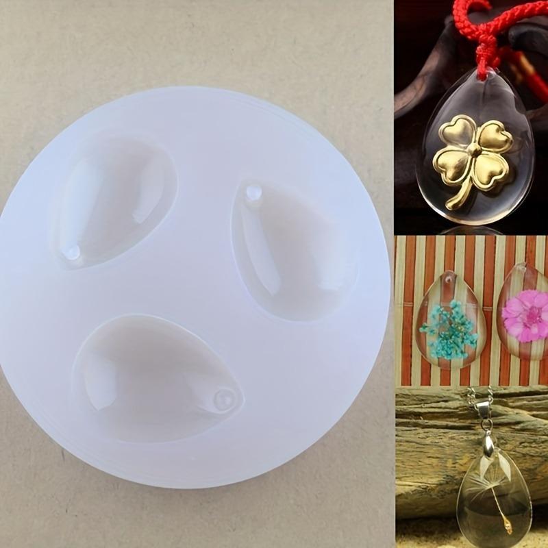 1pc DIY Silikon Anhänger Wasser Tropfen Form Harz Gehäuse Handwerk Schmuck Machen Werkzeug Silikon Form