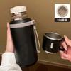 Botella de agua térmica de 600 ml, termo de acero inoxidable para mantener el agua fría y caliente, termo para té, café y termos.