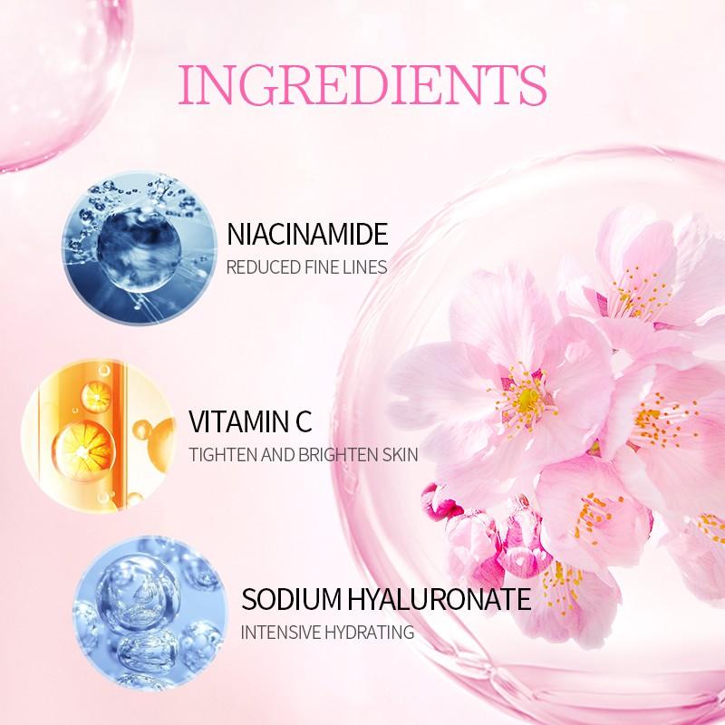 Japan Sakura Essence Cream Kyselina hyaluronová Anti-Aging Winkles Sérum Hydratační krém Cherry Blossoms Whitening Cream Péče o pleť