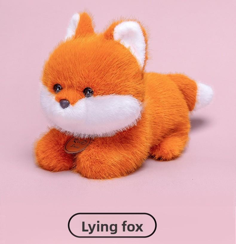 Cute Fox Plush Toy For Office Desk Decor With Pp Cotton Filling For Kids And Adults