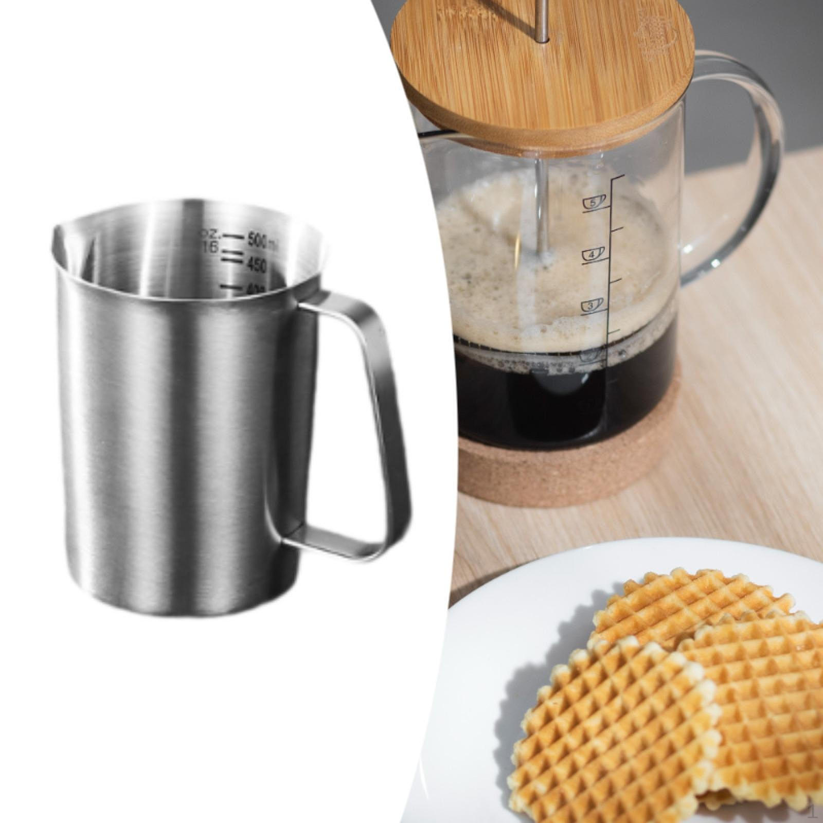 

Stainless Steel Measuring Cup ,Milk Frothing Pitcher ,Baking Tool ,Large Capacity ,Container Jug 500ml