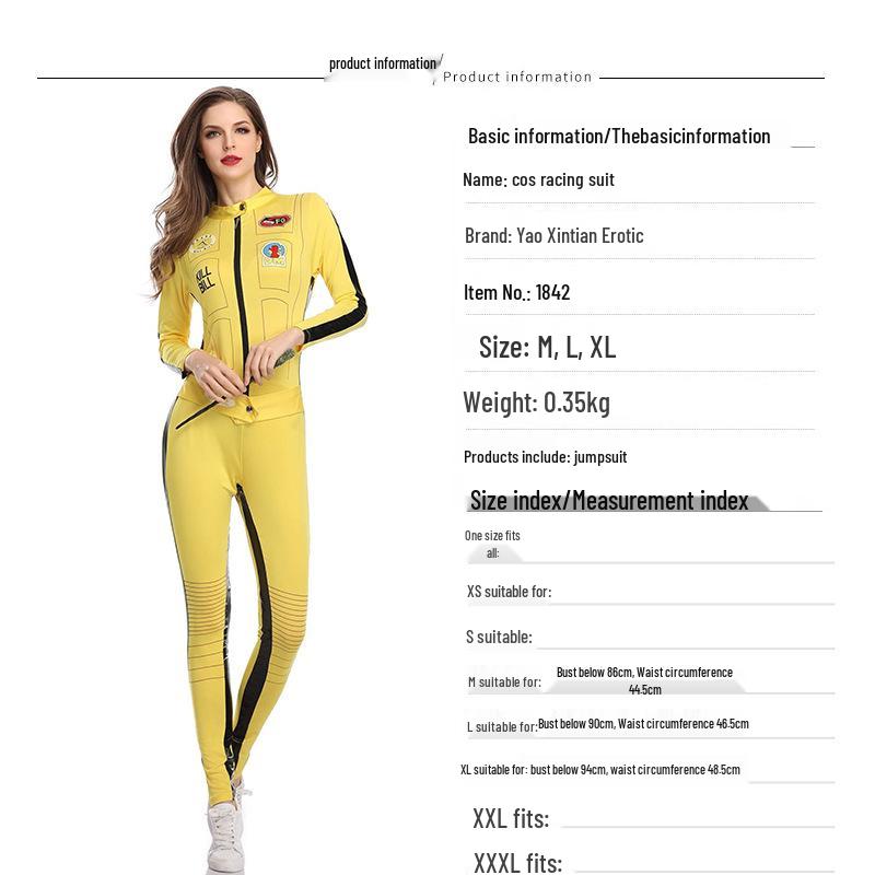 Cheerleading Uniform F1 Women's Racing Suit Tribal Cycling Jumpsuit Halloween Costume
