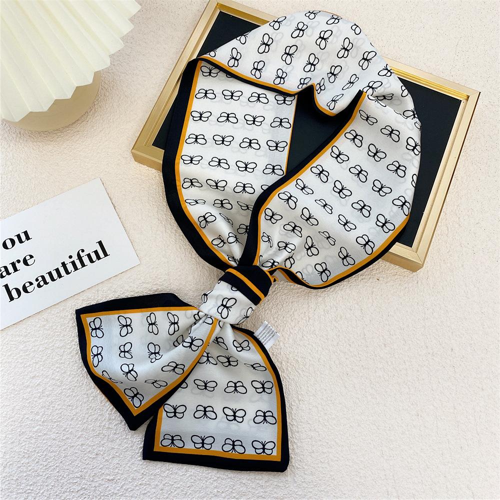 New Scarves Silk Scarves Women'S Spring And Autumn Season Long Decorative Professional Scarves Summer Thin Styles Paired With Shirts Stylish