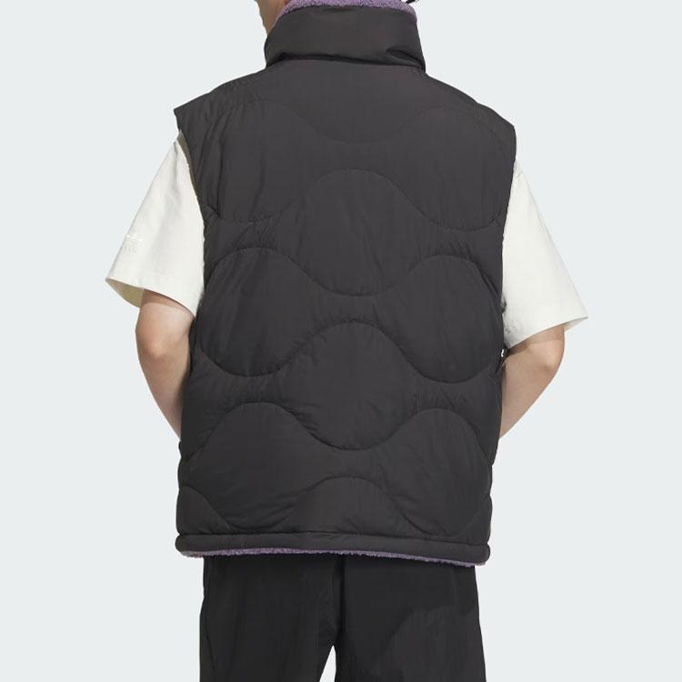 adidas Originals M1 Down Vest 600 Fill Color Block Logo Reversible Sports Vest Men Vests Black IM8438