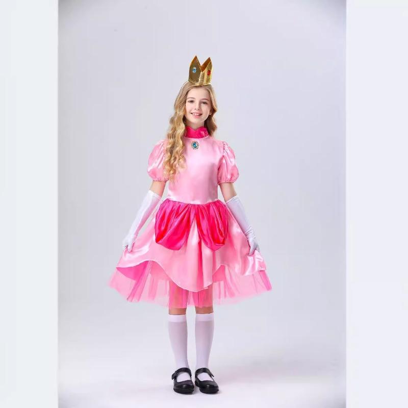 Halloween princess pink dress children's stage costume