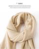 Women's 100% Pure Cashmere Scarf - Warm Autumn/Winter Knit Shawl In Solid Colors