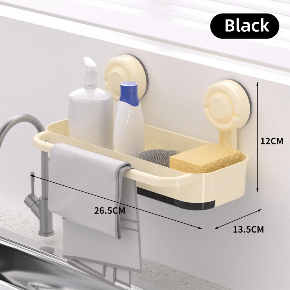 No Punching Kitchen Storage Rack Detachable Large Capacity Sink Drain Basket Multifunctional Wall-mounted Filter Storage Shelf