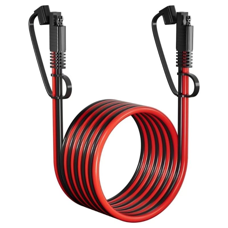 SAE To SAE Extension Cable Quickly Connectors Battery Charging Cable 16AWG Quick Connect Harness Plug Wire Enduring