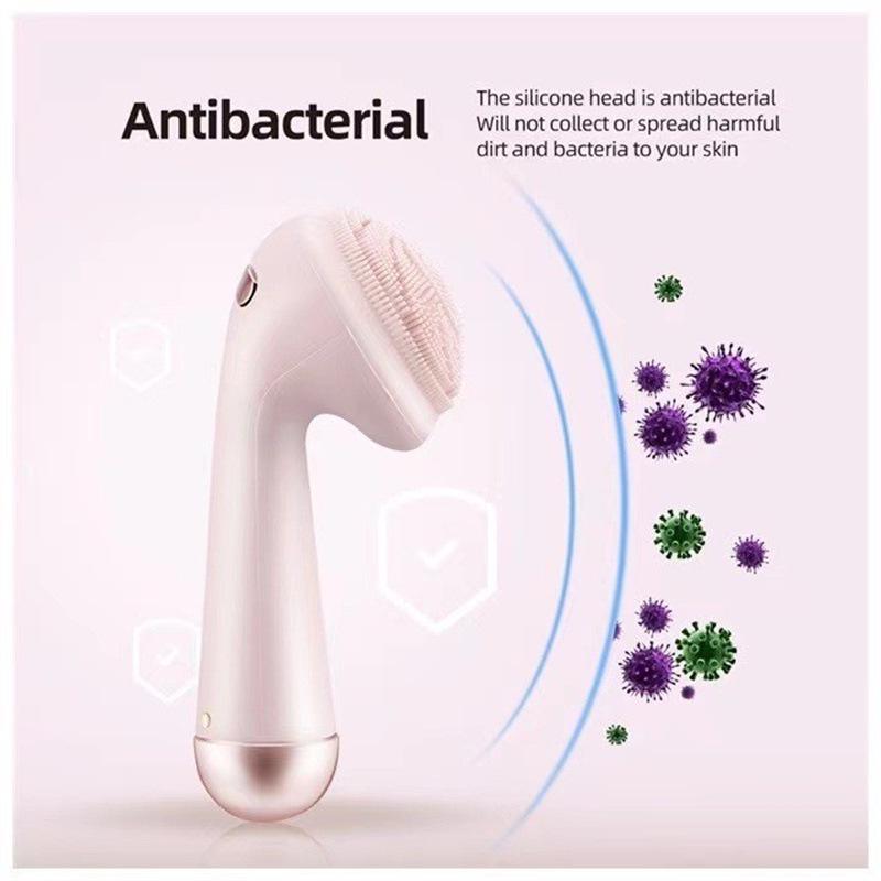 Rechargeable Cross-Border Electric Facial Cleansing & Massage Brush with Rotating Silicone for Deep Pore Cleaning