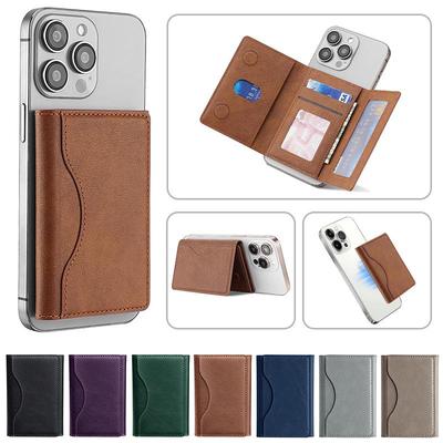 MagSafe-kompatibles dreifach faltbares magnetisches Kartenhalter-Portemonnaie für die iPhone 12-16 Serie