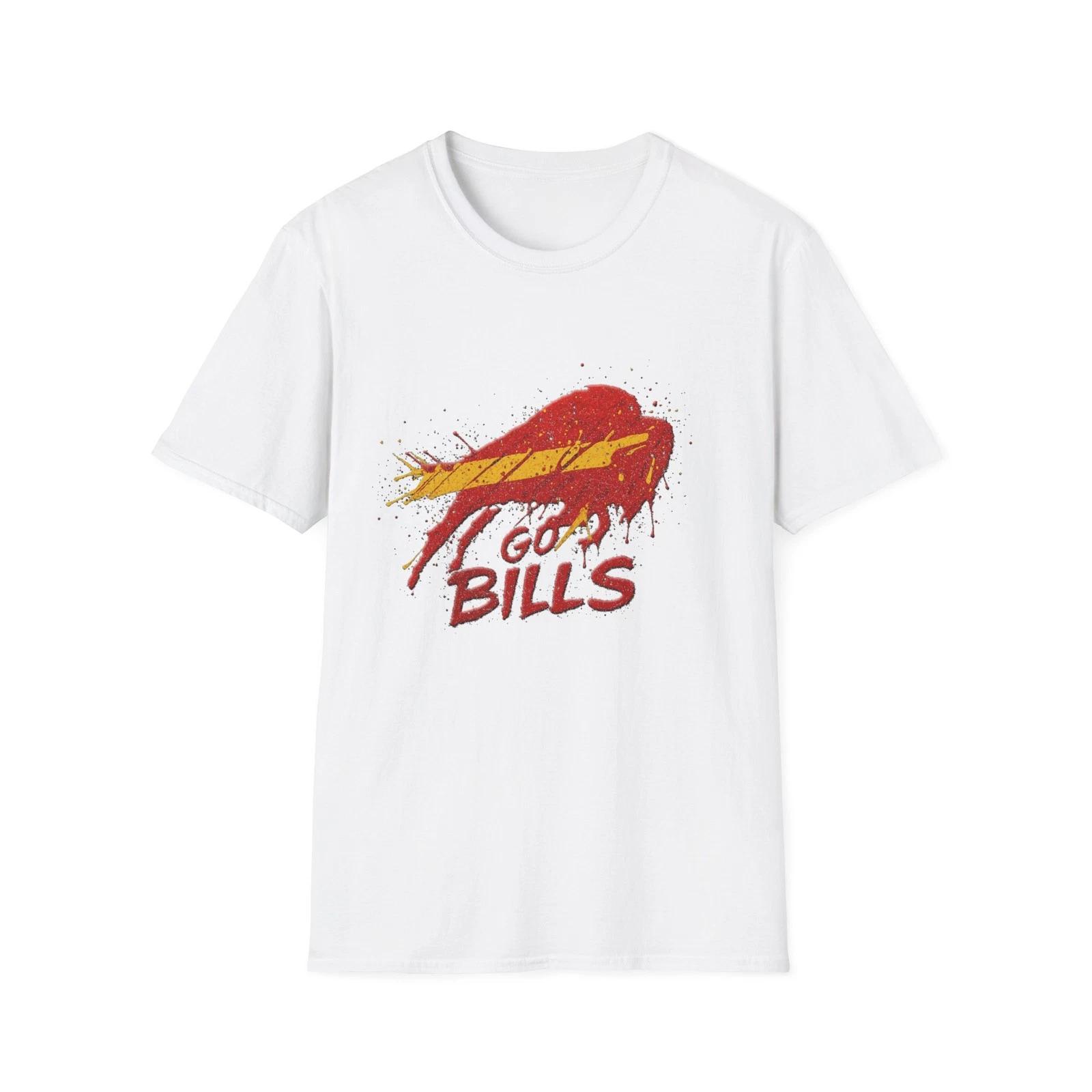 Men s and Women s T-shirts Buffalo Bills Ketchup Mustard Unisex Softstyle T-Shirt, Pinto Ron Inspired Tee, L