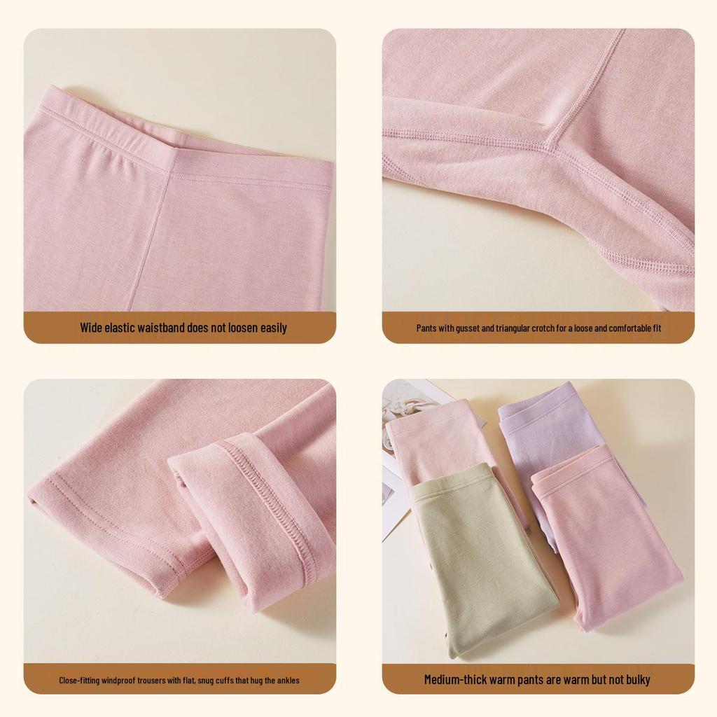 Women's Plus Size Quick-Warming Thermal Leggings - Autumn/Winter Cotton Fleece, Thickened, Heat-Generating, and Warm Line Design