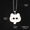 Anime Jujutsu Kaisen Necklace Gojo Satoru Cute Cat High School Emblem Pendant Necklaces for Women Men Jewelry Accessories