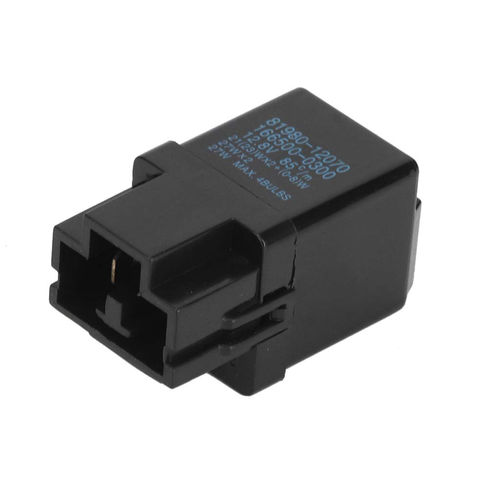 Compatible with KIMISS ABS Flasher Relay Turn Signal 81980-12070 Replacement Auto Accessory (Black)